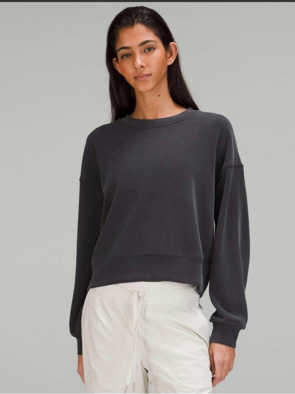 Lululemon Perfectly Oversized Cropped Crew *softstreme*